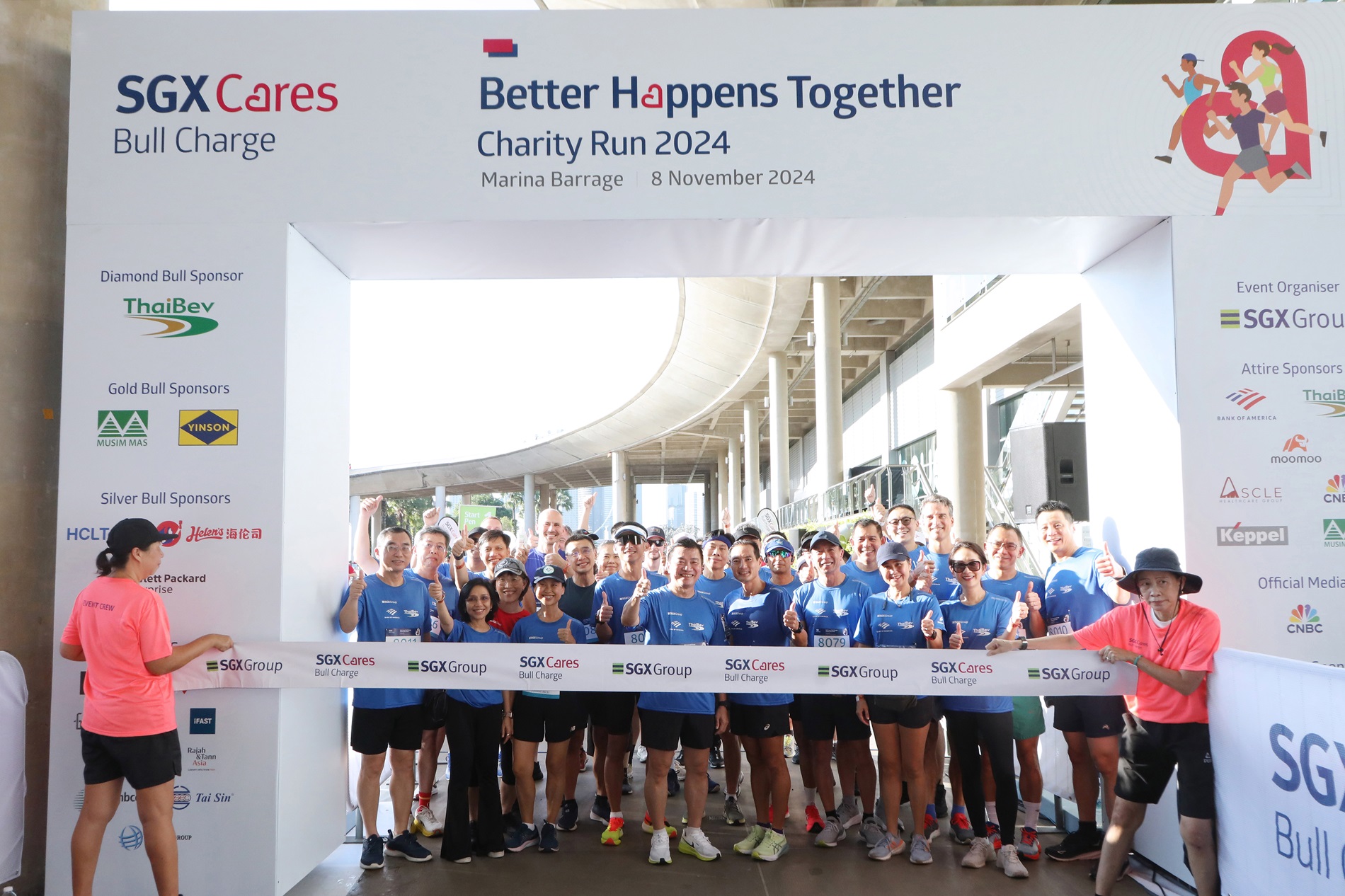 ไทยเบฟร่วมมือ SGX Group สนันสนุนองค์กรการกุศลผ่านกิจกรรม SGX Cares Bull Charge Charity Run
