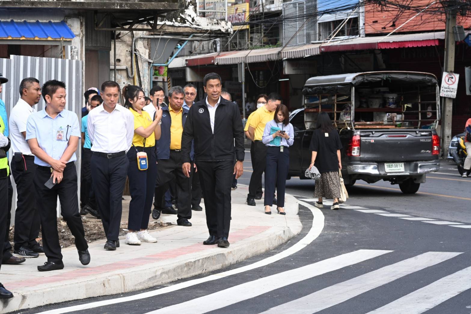 กทม.เปิดใช้จุดผายปากทางเลี้ยวแยกถนนประชาสุขตัดถนนสุทธิสารวินิจฉัย เขตดินแดง