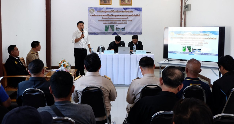 แขวงทางหลวงอุตรดิตถ์ที่ 2 ชี้แจงโครงการปรับปรุงทางหลวง 1268 นาเจริญ–ปางไฮ