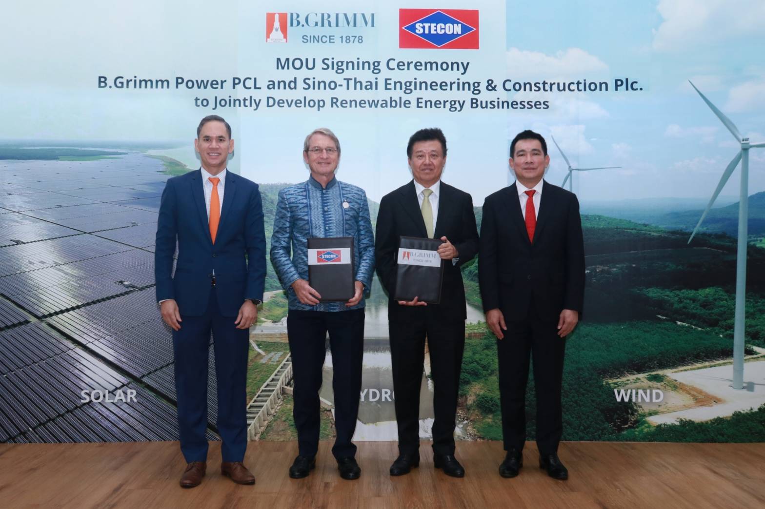 บี.กริม เพาเวอร์ เอ็มโอยู ซิโน-ไทย เอ็นจีเนียริ่ง แอนด์ คอนสตรัคชั่น ร่วมพัฒนาโครงการพลังงานทดแทนในประเทศไทย ก้าวสู่ความยั่งยืนในอนาคต 