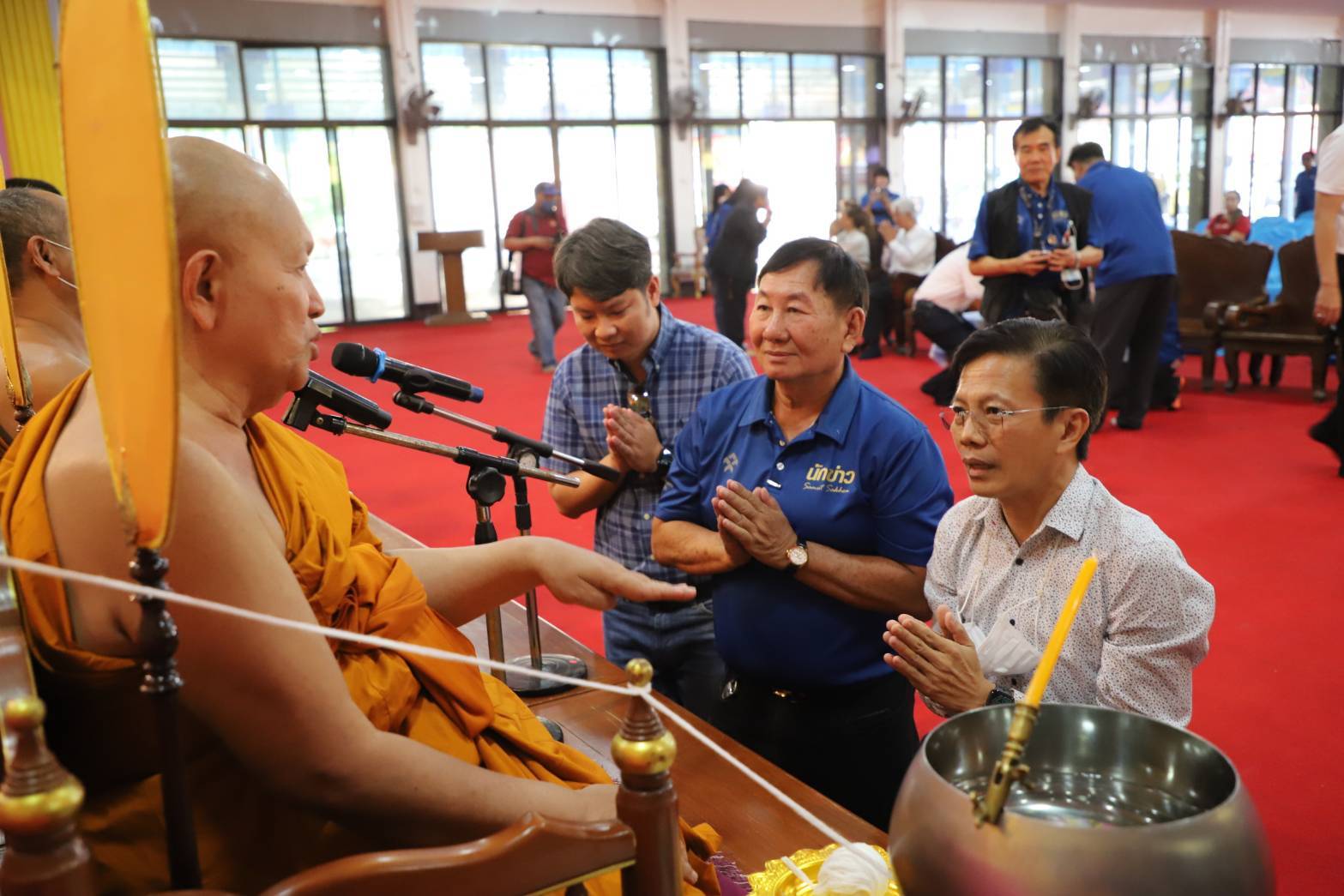 สมาคมผู้สื่อข่าวสมุทรสาครจัดพิธีทำบุญถวายภัตตาหารเพลเนื่องในวันนักข่าว 5 มี.ค.