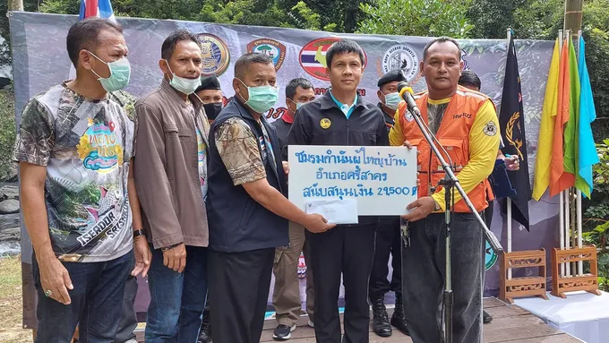 ศรีสาคร เปิดฝึกหลักสูตร กู้ภัยทางสูงป่าเขา สมัครทั่วไทย สุดทึ่ง ยายวัย 70 มาไกลจาก กทม.ร่วมฝึก 