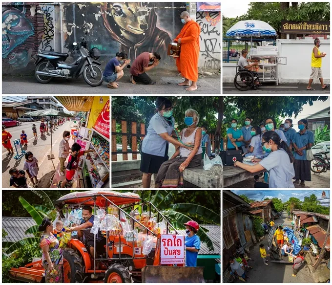 ภาพถ่ายแทนคำพูด “บันทึกคนไทย น้ำใจไม่มีหมด” สู้ภัยโควิด–19