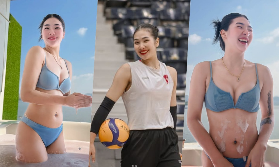 ทะเลเดือด! "ออมสิน ศศิภาพร" สลัดลุคนักตบลูกยางทีมชาติ ปล่อยทีเด็ดชุดว่ายน้ำ แฟนคลับแห่กดไลก์สนั่นโซเชียล