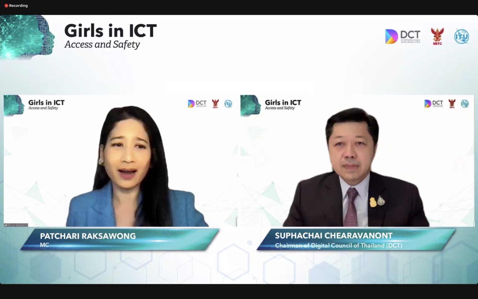 ผู้บริหารหญิง-เยาวชนหญิง ร่วมสร้างการเปลี่ยนแปลงบนเวทีระดับโลก “Girls in ICT Access and Safety” จัดโดยสภาดิจิทัลฯ-กสทช.-ITU