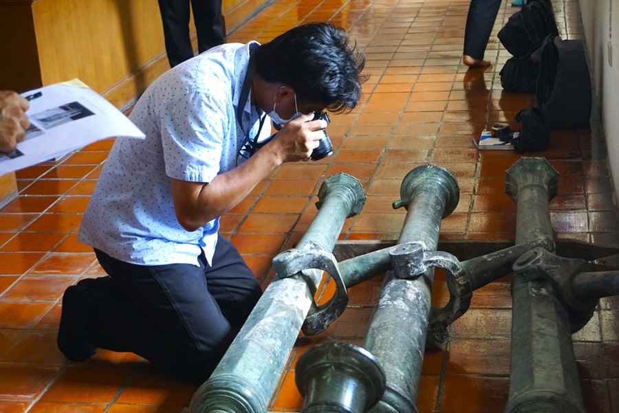 พบจารึกอักษรยาวีปืนใหญ่วัดพระมหาธาตุ นครศรีฯ