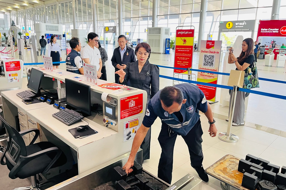 สนามบินขอนแก่นเข้ม! ตรวจเครื่องชั่ง–น้ำหนักกระเป๋าทั้งสนามบิน รับไฮซีซั่นผู้โดยสารพุ่ง