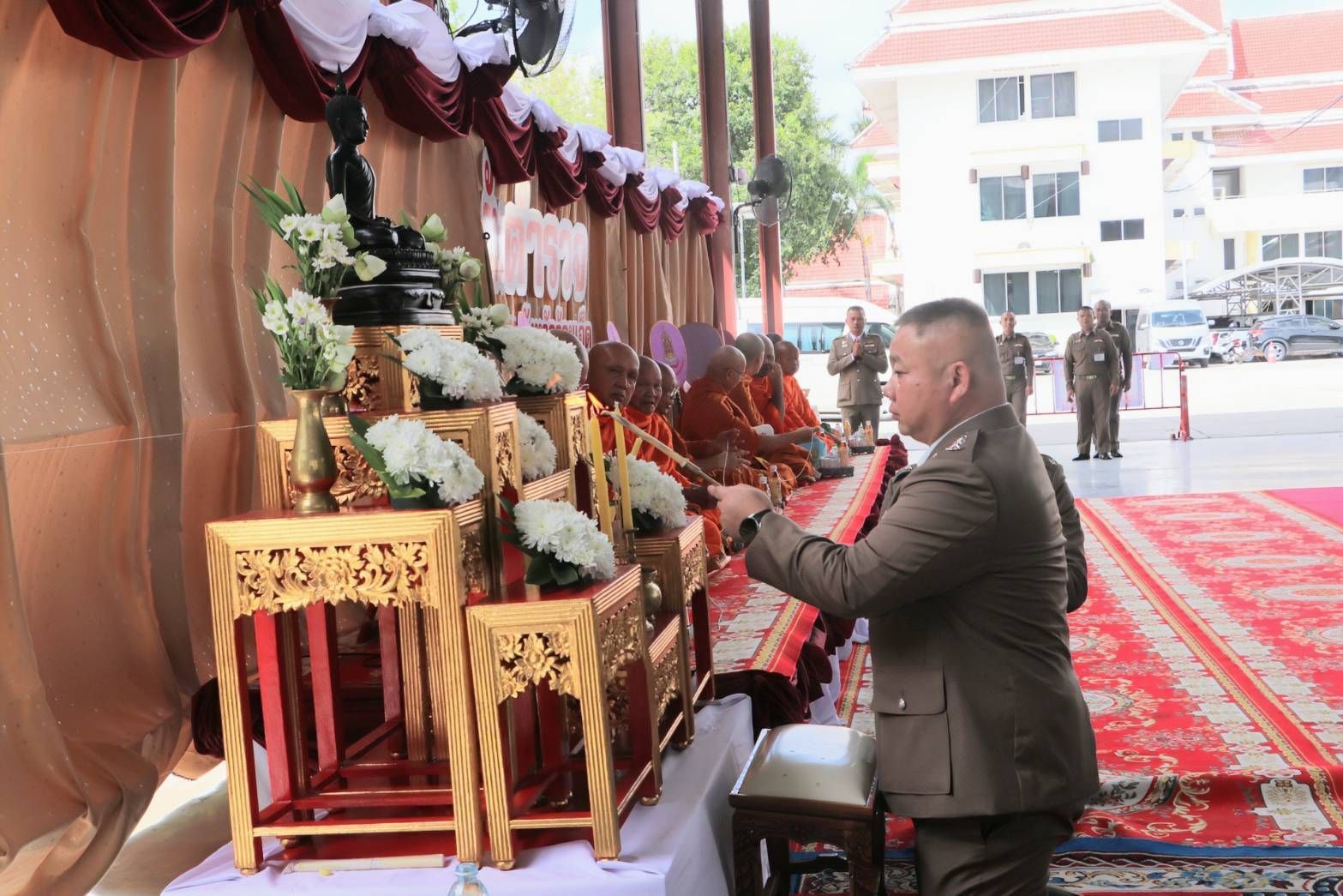 ตำรวจภูธรจังหวัดร้อยเอ็ดจัดงานบำเพ็ญกุศลเนื่องใน "วันตำรวจ" ประจำปี 2567