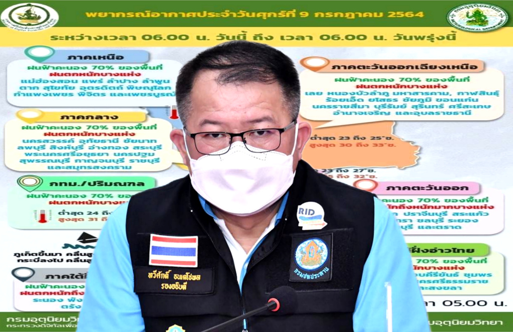 ชป. เฝ้าระวังจุดเสี่ยง พร้อมรับมือน้ำหลากจากอิทธิพลร่องมรสุมพาดผ่านไทย
