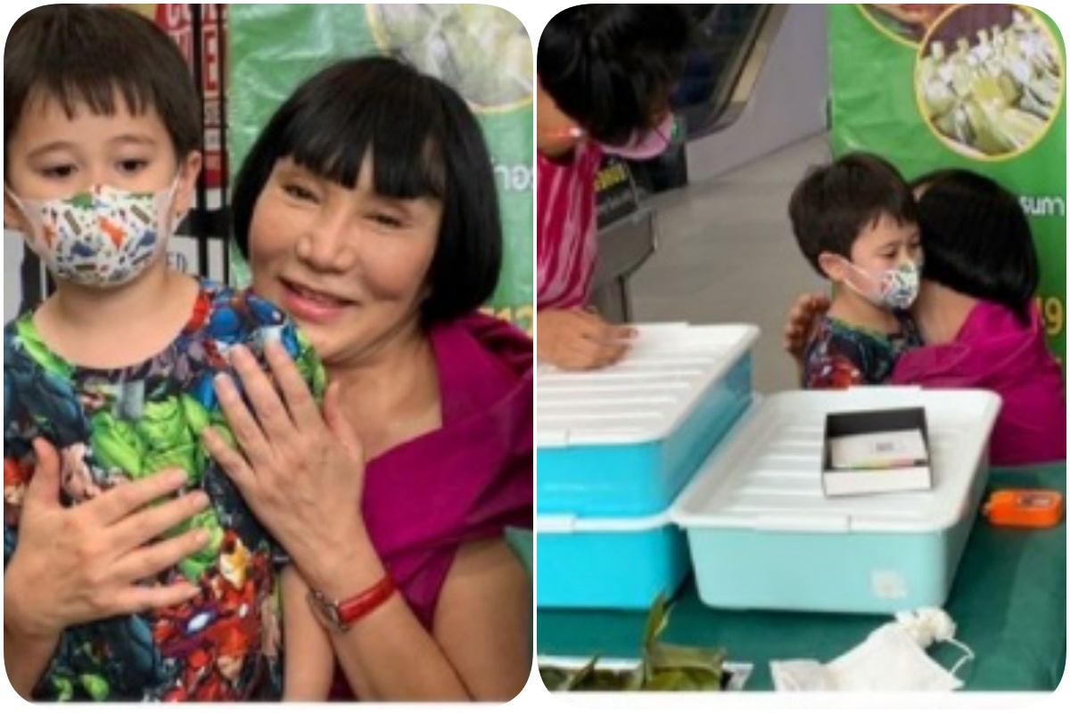 'ม้า อรนภา'สุดตื้นตันหลานรัก 'สายฟ้า' ลูกแม่ชม ยังจำได้โผกอดกลางตลาด