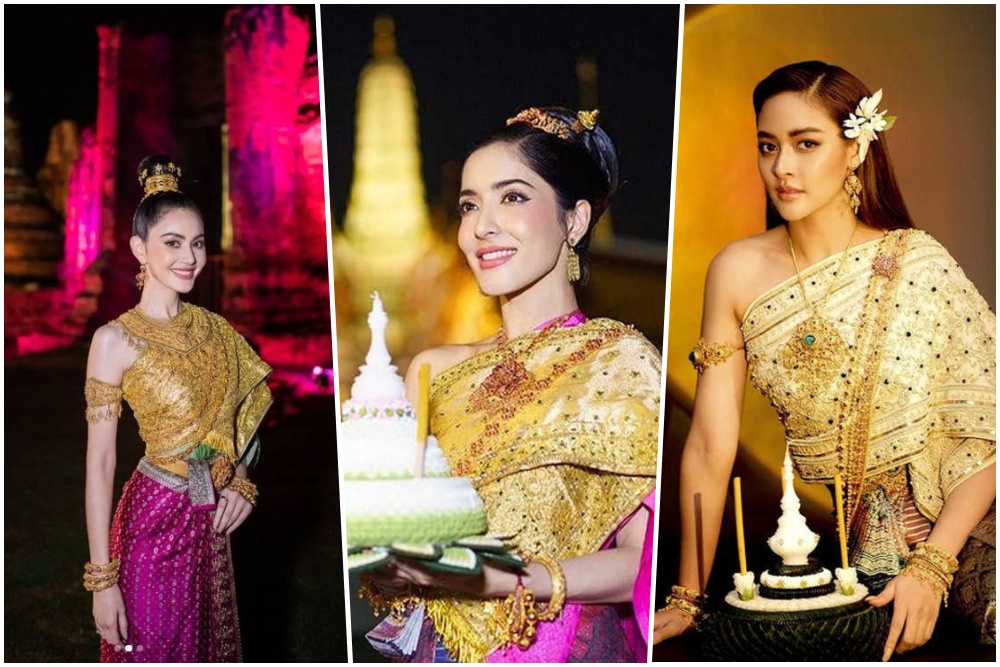 งดงามจับตา ส่องดาราสาวในลุคนางนพมาศ