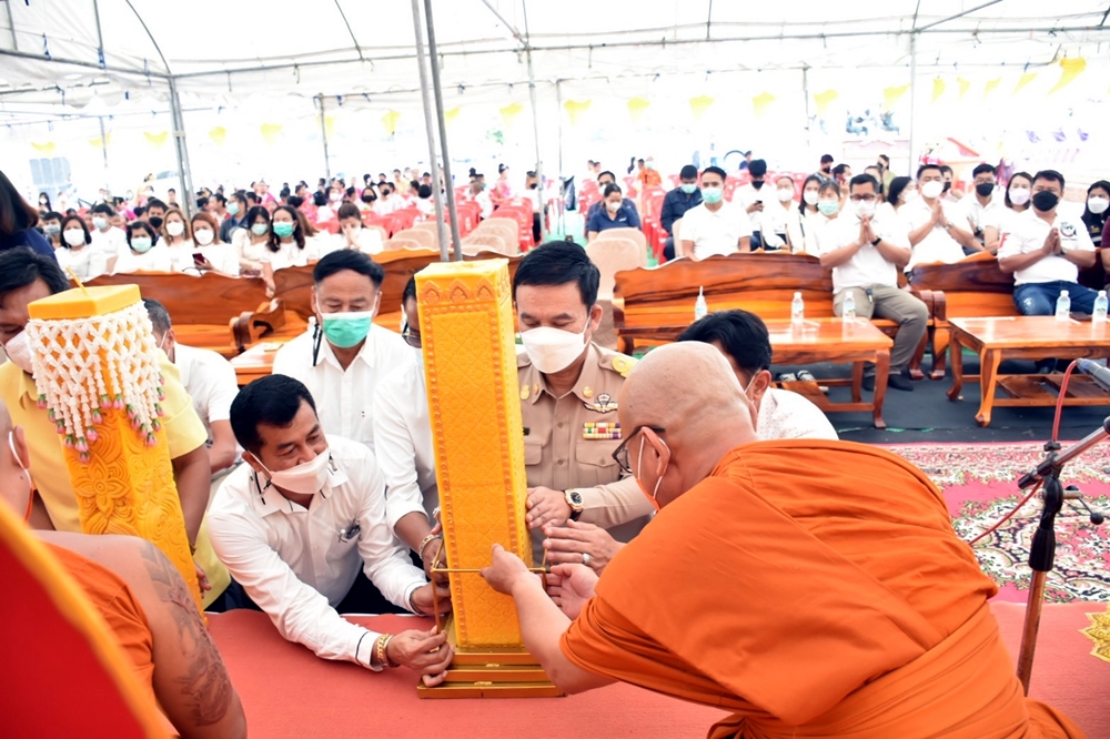 อบต.มาบยางพร ระยอง สืบสานประเพณีแห่เทียนพรรษา ประจำปี 65