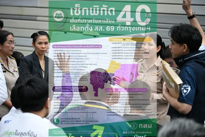 เช็กพิกัด-เงื่อนไขใช้สถานที่ด่วน! "กทม." เปิด 40 พื้นที่ปราศรัยเลือกตั้ง ส.ส. ปี 2569 ครอบคลุมทั่วกรุง 