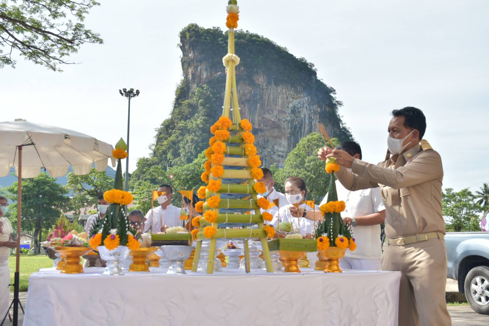 พังงา บวงสรวงอาคารศาลากลางจังหวัดหลังเก่า ก่อนทำการซ่อมแซม