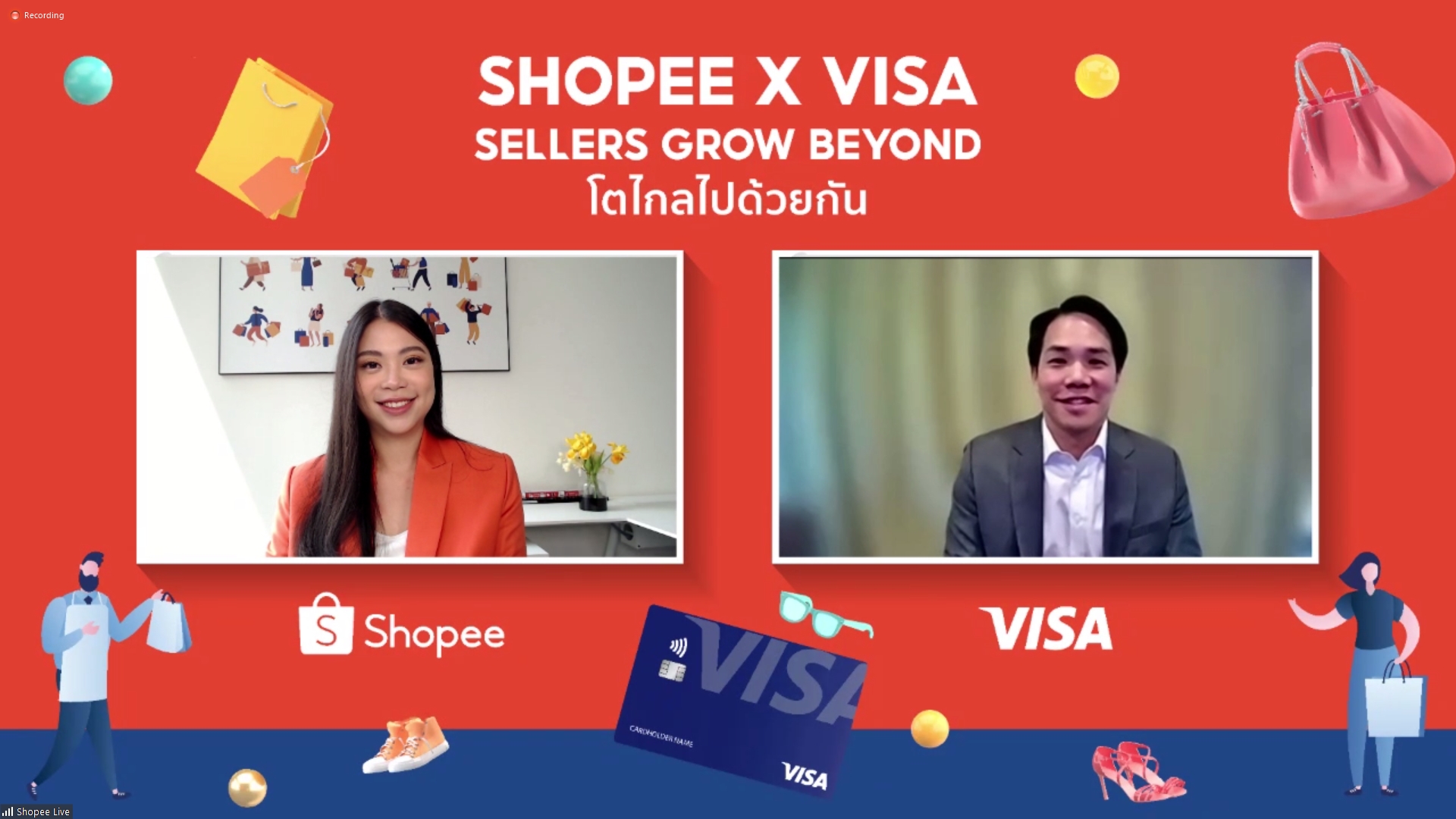 “ช้อปปี้-วีซ่า” เปิดตัว Shopee x Visa: Sellers Grow Beyond ดันธุรกิจไทยโตไกลบนโลกอีคอมเมิร์ซ 