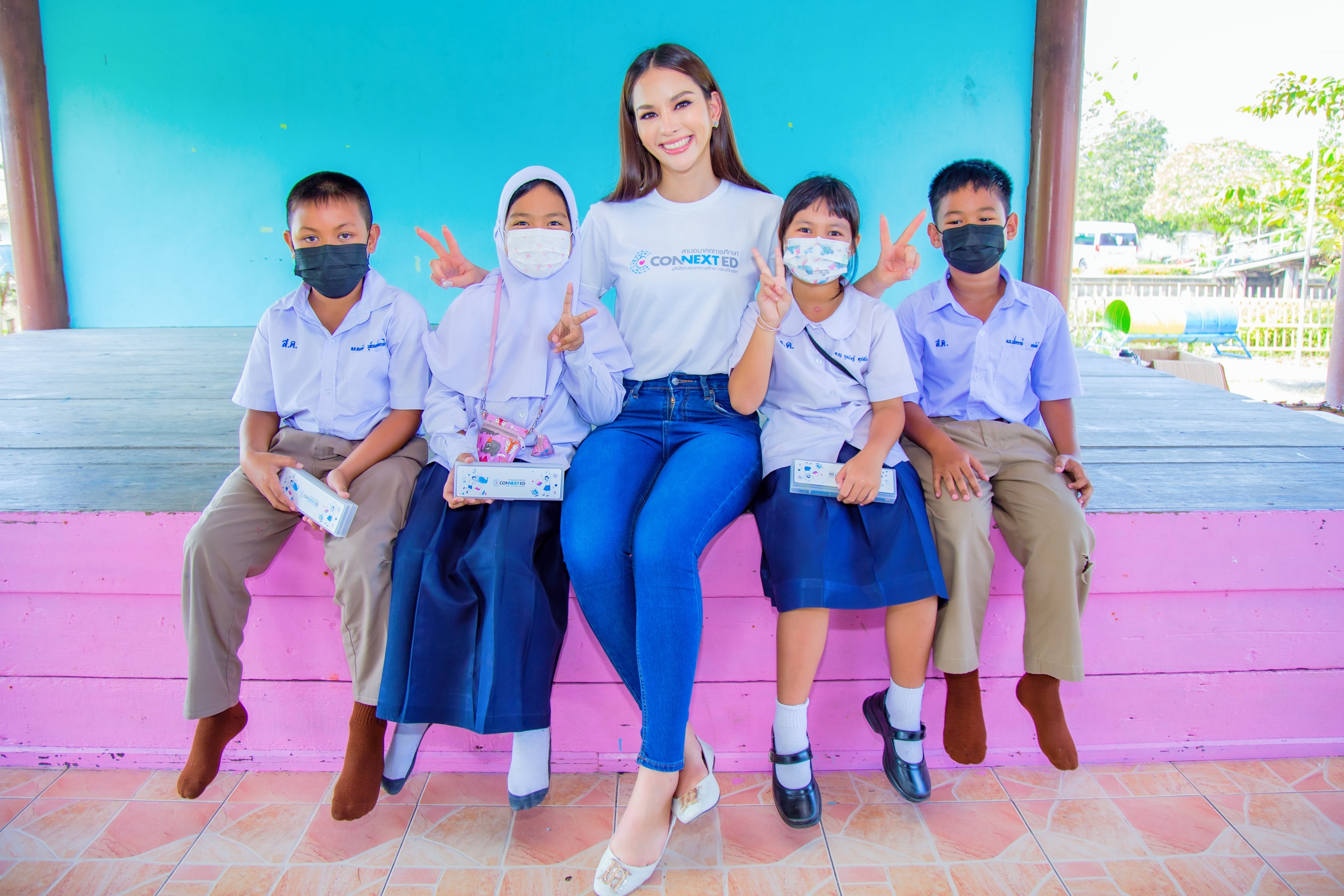 เดินตามฝัน ทำเพื่อเด็กไทย...“แอนนา เสืองามเอี่ยม” มิสยูนิเวิร์สไทยแลนด์ 2022 ลงพื้นที่สร้างแรงบันดาลใจแก่น้องๆ รร.คอนเน็กซ์อีดี เมืองแปดริ้ว
