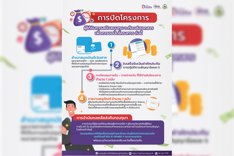 สาระน่ารู้กับกองทุนดิจิทัล การขอปิดโครงการมีขั้นตอนอะไรบ้าง ? 