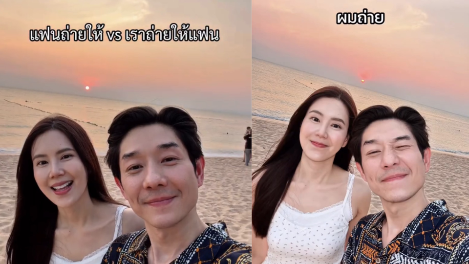 ไม้เซลฟี่ตัวจริงต้องยกให้ภรรยา ! “บอย อนุวัฒน์” เทียบช็อตถ่ายรูปสุดพีค เจอ “เจี๊ยบ พิจิตตรา” ยิงทีเดียวหล่อหลุดโฟกัส 