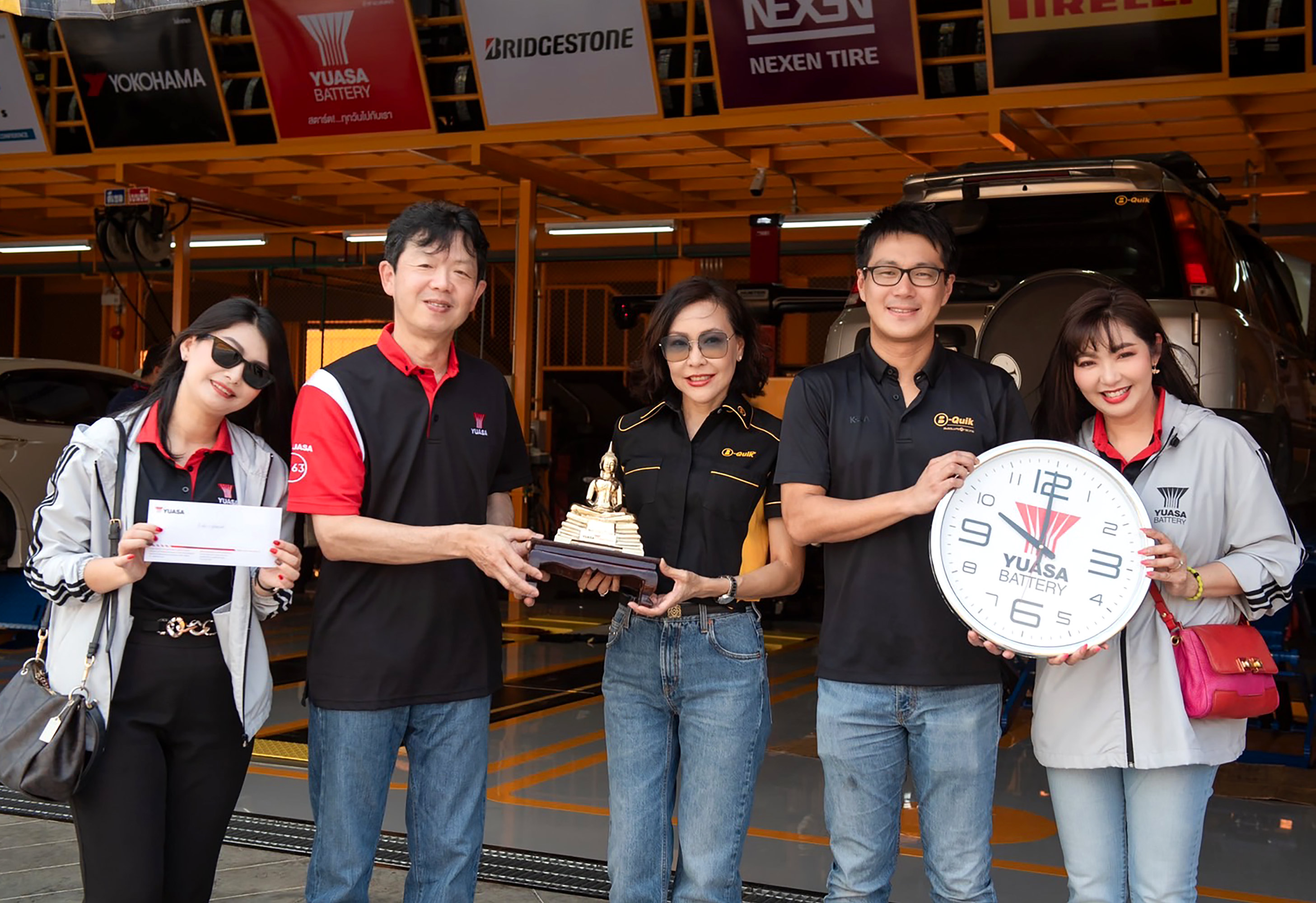 ยัวซ่าแบตเตอรี่ ร่วมยินดี “บี-ควิก” Grand Opening สาขาสุวินทวงศ์  