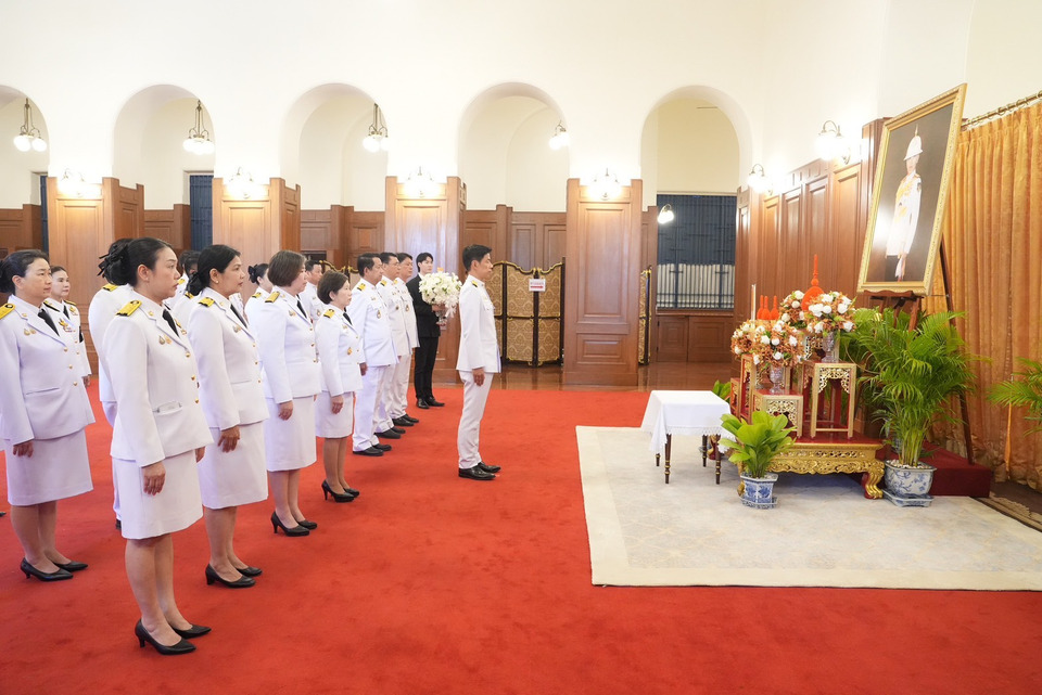 ธอส. ถวายสักการะเบื้องหน้าพระรูปและลงนามถวายความอาลัย สมเด็จพระเจ้าลูกเธอ เจ้าฟ้าพัชรกิติยาภาฯ