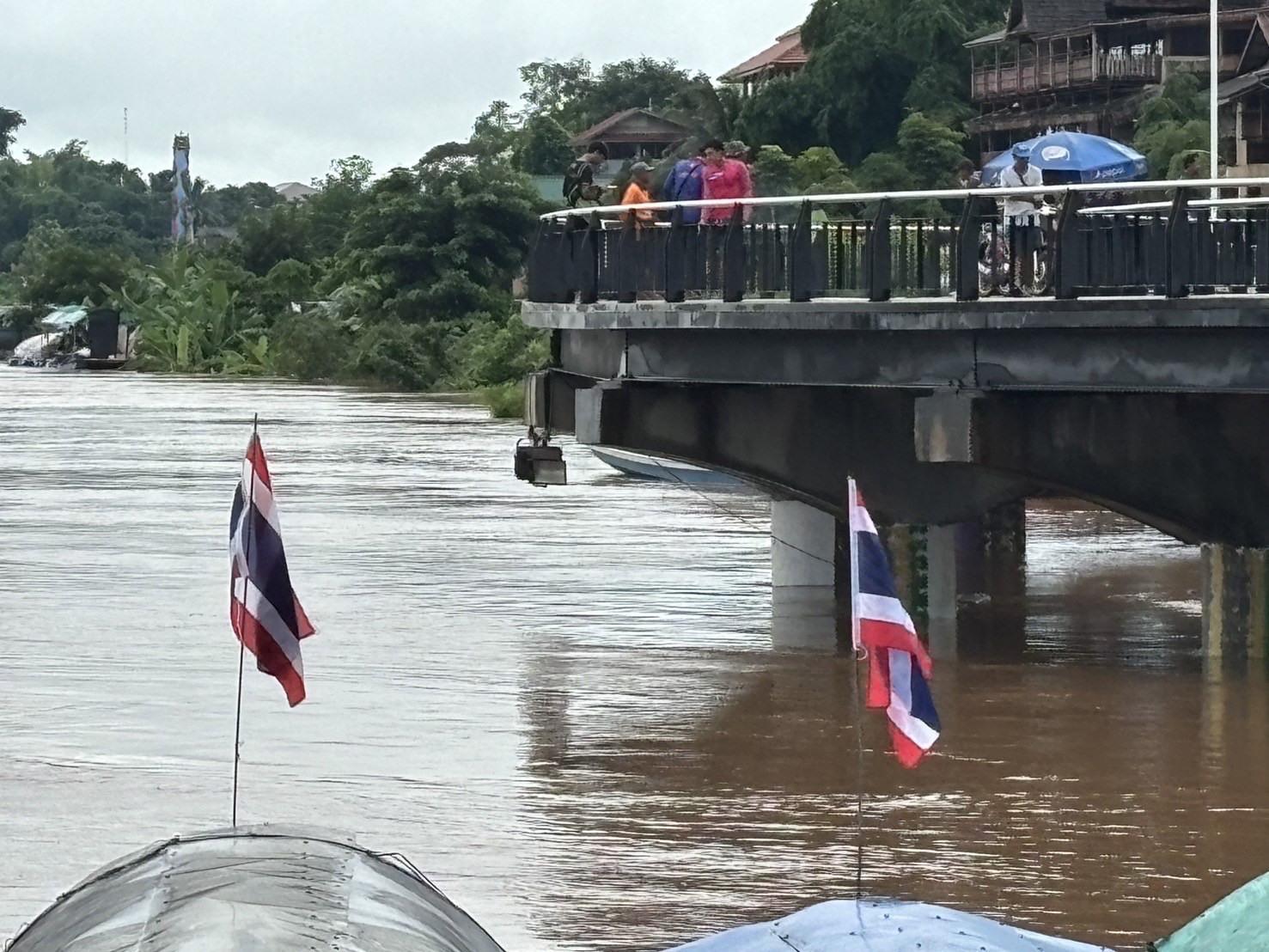 น้ำโขง ช่วงไหลผ่าน อ.เชียงของ จ.เชียงราย ปริมาณเพิ่มสูงขึ้น