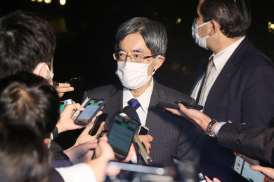 นายมิโนรุ เทราดะ รัฐมนตรีกิจการภายในของญี่ปุ่น (Photo : AFP)
